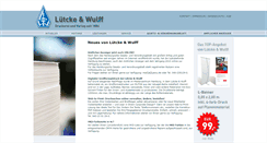Desktop Screenshot of luewu.de