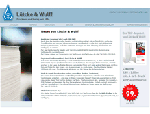 Tablet Screenshot of luewu.de